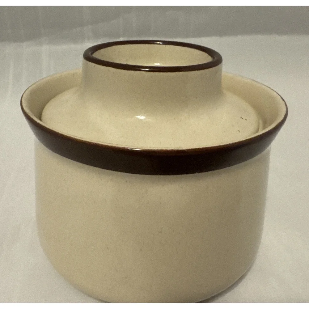 JI Stonecrest Sugar Bowl with Lid  Andre Ponche‎  Korea Vintage